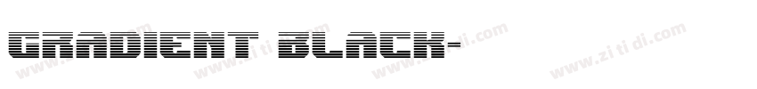 gradient black字体转换